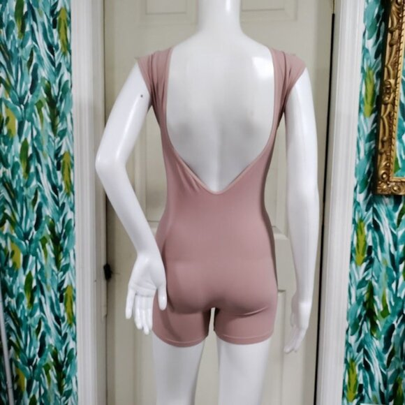 Free People Intimately Let Go Shortie Romper Rose Pink Nude Women's Size XS - Picture 6 of 12